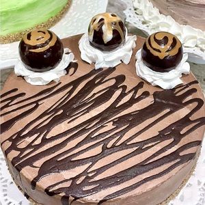 Faux 7”Handcrafted Display Chocolate Cheesecake